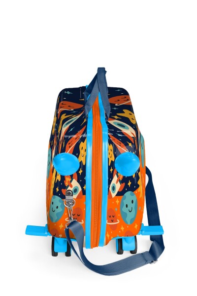 Coral High Kids Uzay Desenli Otur-Çek Çocuk Valizi 16370 - 4