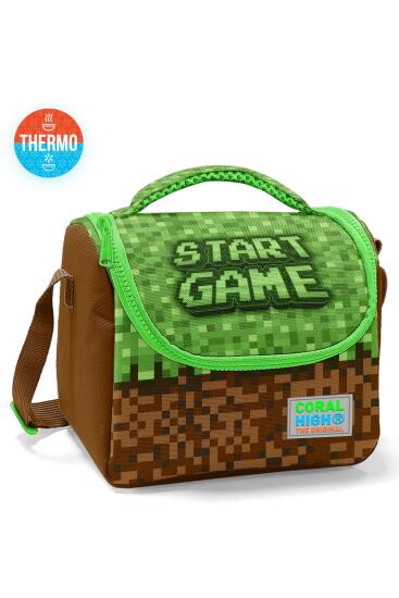 Coral High Kids Yeşil Craft High Craft Desenli Thermo Beslenme Çantası 11792 - Coral High KIDS