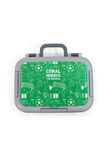 Coral High Kids Yeşil Futbol Desenli Paslanmaz Çelik Beslenme Kabı 39147 - 5