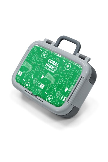 Coral High Kids Yeşil Futbol Desenli Paslanmaz Çelik Beslenme Kabı 39147 - 1