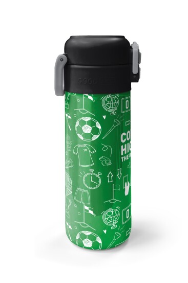 Coral High Kids Yeşil Futbol Desenli Pipetli ve Direkt İçim Çelik Termos 500 ml 38129 - 5