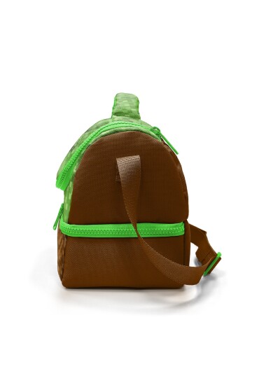 Coral High Kids Yeşil Kahverengi High Craft Desenli Thermo İki Katlı Beslenme Çantası 37217 - 7