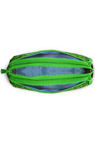 Coral High Kids Yeşil Kahverengi High Craft Desenli Üç Bölmeli Kalem Çantası 22092 - 4