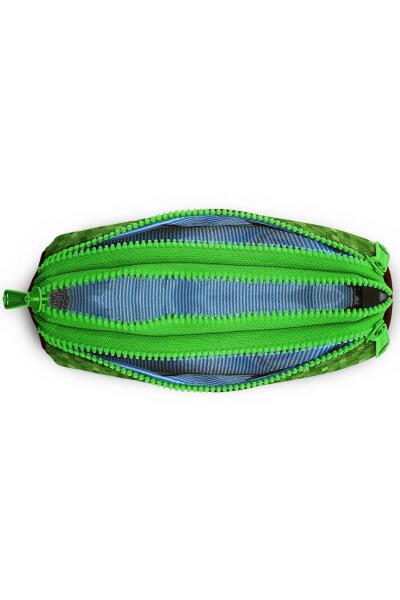 Coral High Kids Yeşil Kahverengi High Craft Desenli Üç Bölmeli Kalem Çantası 22092 - 4