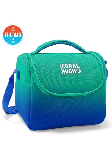 Coral High Kids Yeşil Saks Renk Geçişli Thermo Beslenme Çantası 11875 - Coral High KIDS