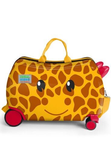 Coral High Kids Zürafa Desenli Otur-Çek Çocuk Valizi 16372 - 2