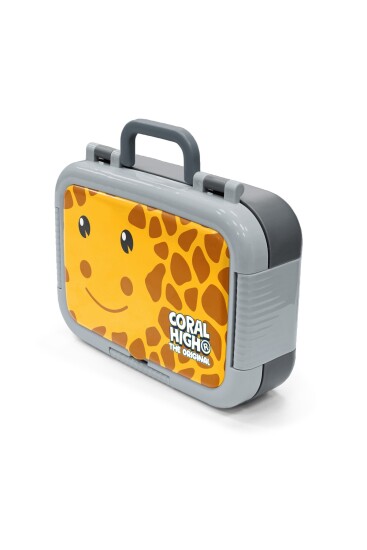 Coral High Kids Zürafa Desenli Paslanmaz Çelik Beslenme Kabı 39162 - 4