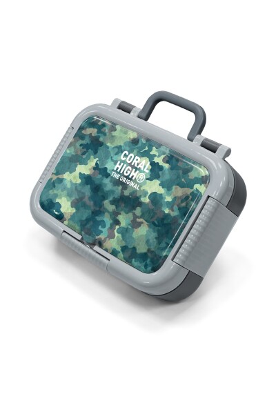 Coral High Kids Kamuflaj Desenli Paslanmaz Çelik Beslenme Kabı 39165 - 1