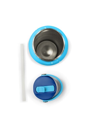 Coral High Kırmızı Mavi Astronot Uzay Desenli Katlanır Ağızlıklı Çelik Termos 650 ml 38327 - 6