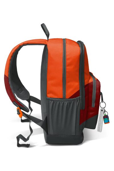 Coral High Koyu Gri Turuncu Bordo Renkli Okul Sırt Çantası 23692 - 5