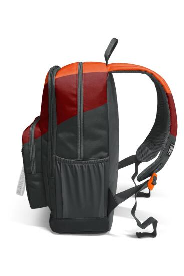 Coral High Koyu Gri Turuncu Bordo Renkli Okul Sırt Çantası 23692 - 8