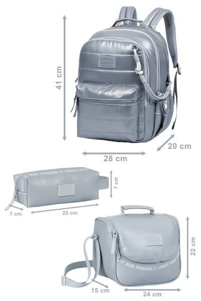 Coral High Lacivert 3'lü Okul Çanta Seti SET0124423 - 5