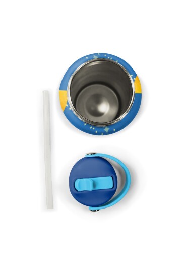 Coral High Lacivert Astronot Desenli Katlanır Ağızlıklı Çelik Termos 650 ml 38334 - 6