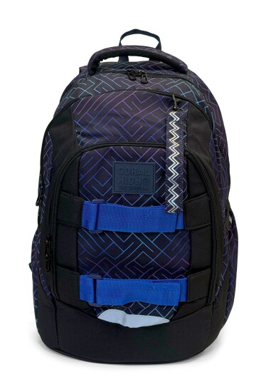 Coral High Lacivert Çizgi Desenli Okul Sırt Çantası 24436 