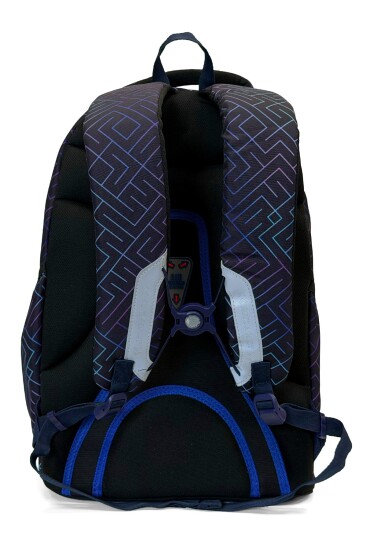 Coral High Lacivert Çizgi Desenli Okul Sırt Çantası 24436 - 6