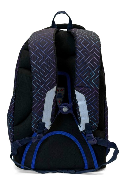 Coral High Lacivert Çizgi Desenli Okul Sırt Çantası 24436 - 6