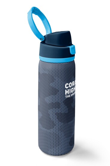 Coral High Lacivert Desenli Pipetli ve Direkt İçim Çelik Termos 800 ml 38580 - 2