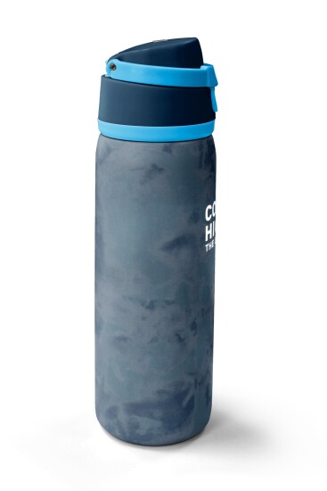 Coral High Lacivert Eskitme Desenli Pipetli ve Direkt İçim Çelik Termos 800 ml 38586 - 4