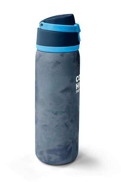 Coral High Lacivert Eskitme Desenli Pipetli ve Direkt İçim Çelik Termos 800 ml 38586 - 4