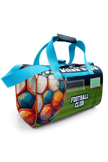 Coral High Lacivert Futbol Desenli Spor Çantası 27525 - Coral High