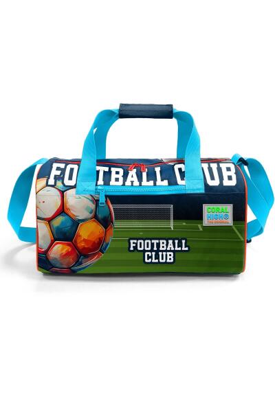 Coral High Lacivert Futbol Desenli Spor Çantası 27525 - 2