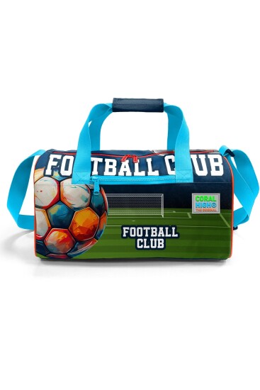 Coral High Lacivert Futbol Desenli Spor Çantası 27525 - 2