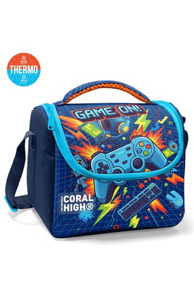 Coral High Lacivert Game Desenli 3’lü Okul Çanta Seti SET0133251 - 3