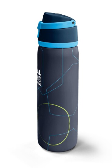 Coral High Lacivert Geometrik Desenli Pipetli ve Direkt İçim Çelik Termos 800 ml 38573 - 5