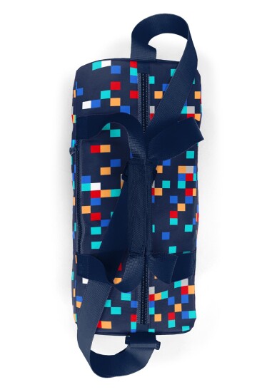 Coral High Lacivert Geometrik Desenli Spor Çantası 27550 - 4