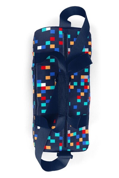 Coral High Lacivert Geometrik Desenli Spor Çantası 27550 - 4