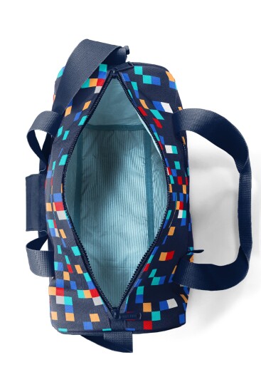 Coral High Lacivert Geometrik Desenli Spor Çantası 27550 - 6