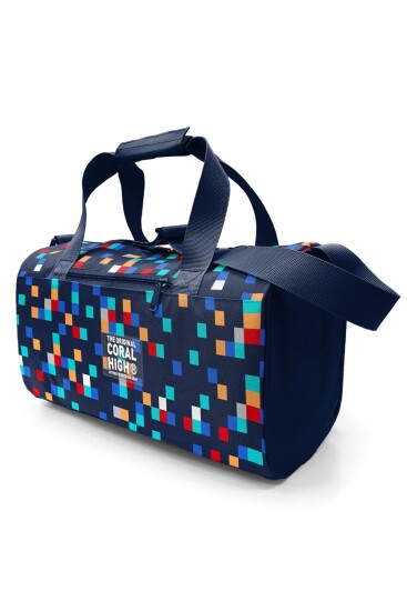 Coral High Lacivert Geometrik Desenli Spor Çantası 27550 - 10