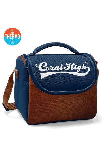 Coral High Lacivert Kahverengi 3’lü Okul Çanta Seti SET0133236 - 3