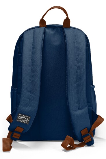 Coral High Lacivert Kahverengi Okul Sırt Çantası 33236 - 2