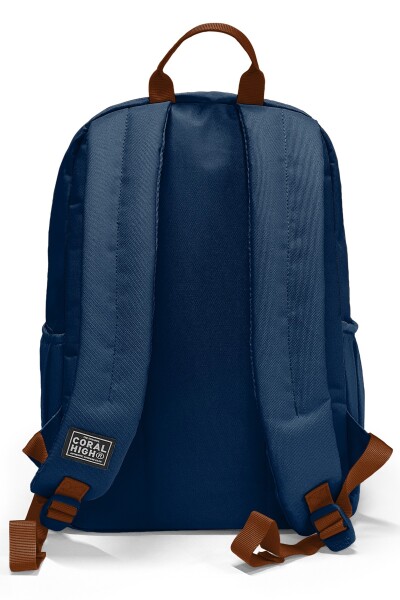 Coral High Lacivert Kahverengi Okul Sırt Çantası 33236 - 2