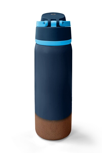 Coral High Lacivert Kahverengi Pipetli ve Direkt İçim Çelik Termos 800 ml 38514 - 6