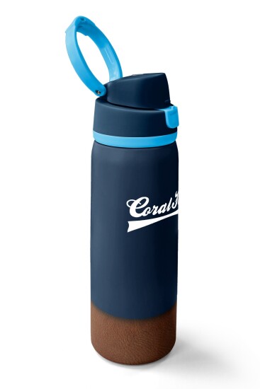 Coral High Lacivert Kahverengi Pipetli ve Direkt İçim Çelik Termos 800 ml 38514 - 2