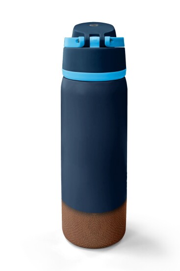 Coral High Lacivert Kahverengi Pipetli ve Direkt İçim Çelik Termos 800 ml 38514 - 6