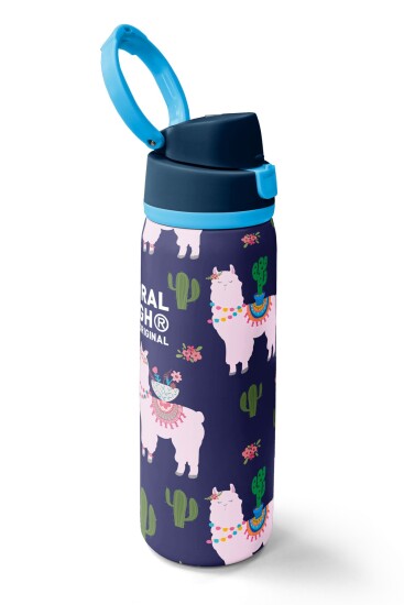 Coral High Lacivert Lama Desenli Pipetli ve Direkt İçim Çelik Termos 800 ml 38574 - 2