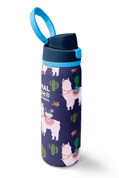 Coral High Lacivert Lama Desenli Pipetli ve Direkt İçim Çelik Termos 800 ml 38574 - 2