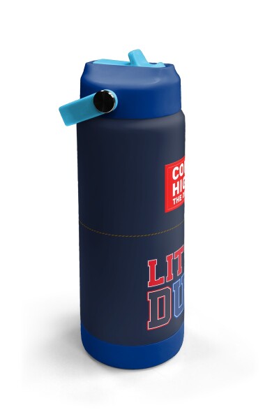 Coral High Lacivert Lıttle Dude Baskılı Katlanır Ağızlıklı Çelik Termos 650 ml 38319 - 3