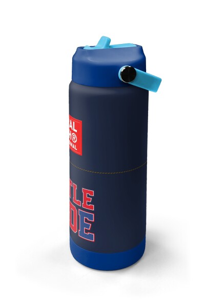 Coral High Lacivert Lıttle Dude Baskılı Katlanır Ağızlıklı Çelik Termos 650 ml 38319 - 4
