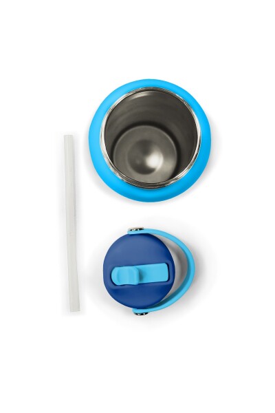 Coral High Lacivert Mavi Astronot Desenli Katlanır Ağızlıklı Çelik Termos 650 ml 38389 - 6