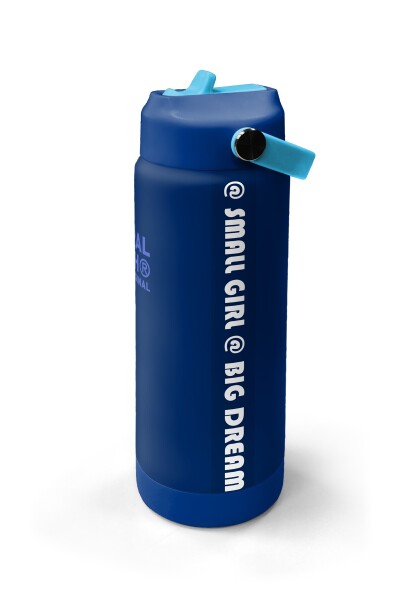 Coral High Lacivert Mavi Desenli Katlanır Ağızlıklı Çelik Termos 650 ml 38358 - 4