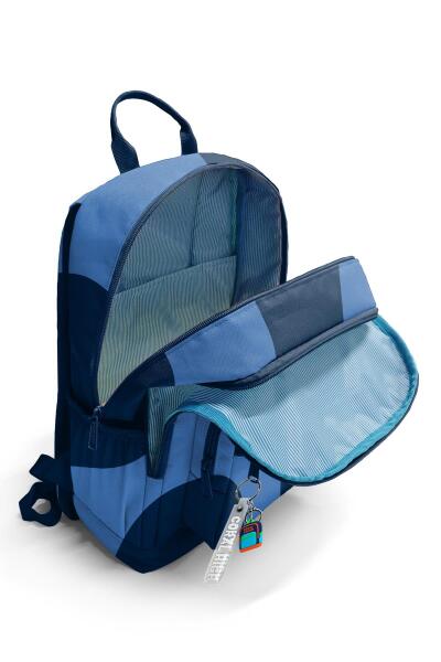 Coral High Lacivert Mavi Desenli Okul Sırt Çantası 23688 - 3