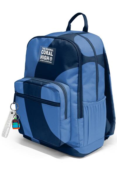 Coral High Lacivert Mavi Desenli Okul Sırt Çantası 23688 - 7