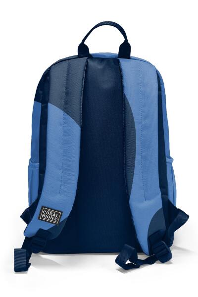 Coral High Lacivert Mavi Desenli Okul Sırt Çantası 23688 - 2