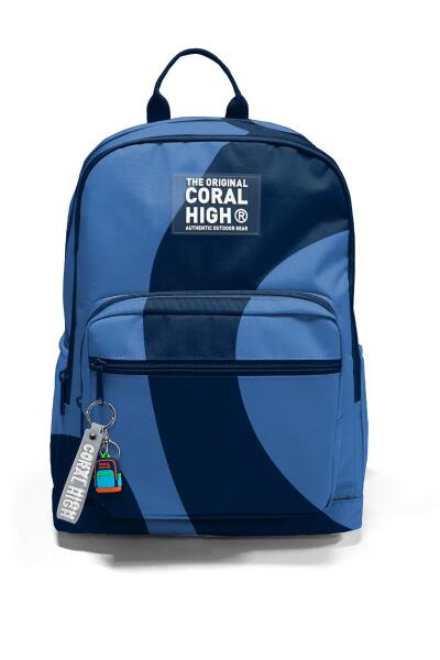 Coral High Lacivert Mavi Desenli Okul Sırt Çantası 23688 - 6