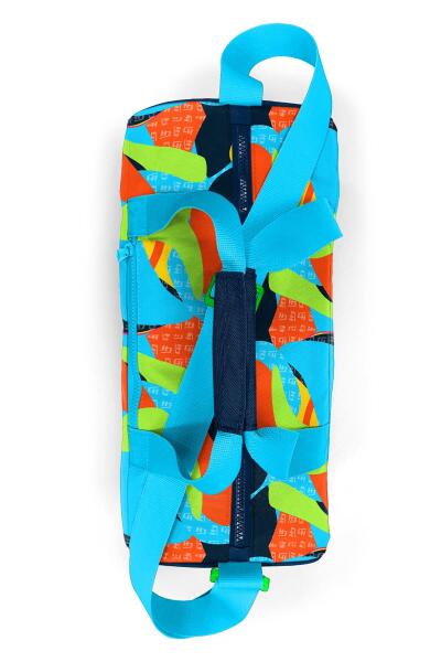 Coral High Lacivert Mavi Graffiti Desenli Spor Çantası 27524 - 4