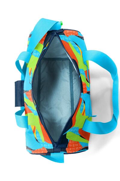 Coral High Lacivert Mavi Graffiti Desenli Spor Çantası 27524 - 6